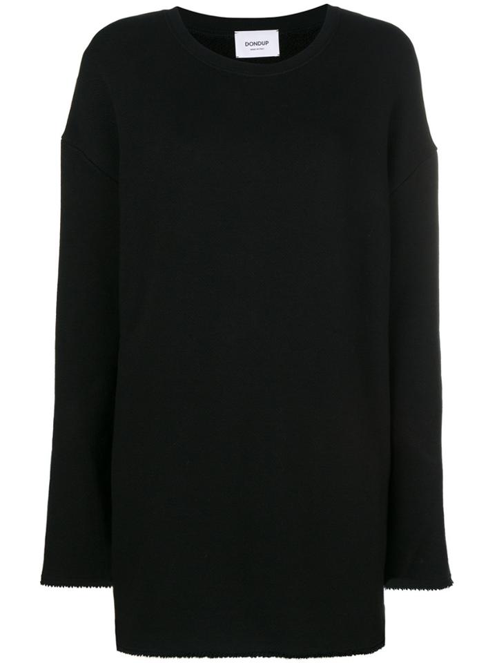 Dondup Slouched Mini Sweater Dress - Black