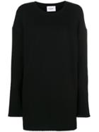 Dondup Slouched Mini Sweater Dress - Black