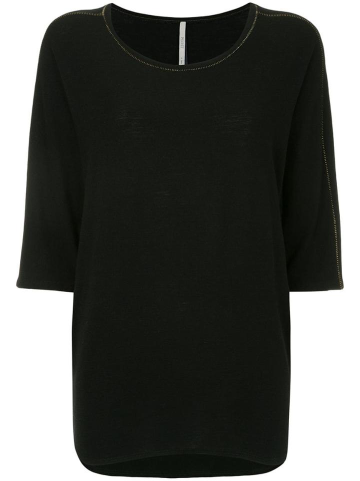 Poiret Batwing Sleeve T-shirt - Black