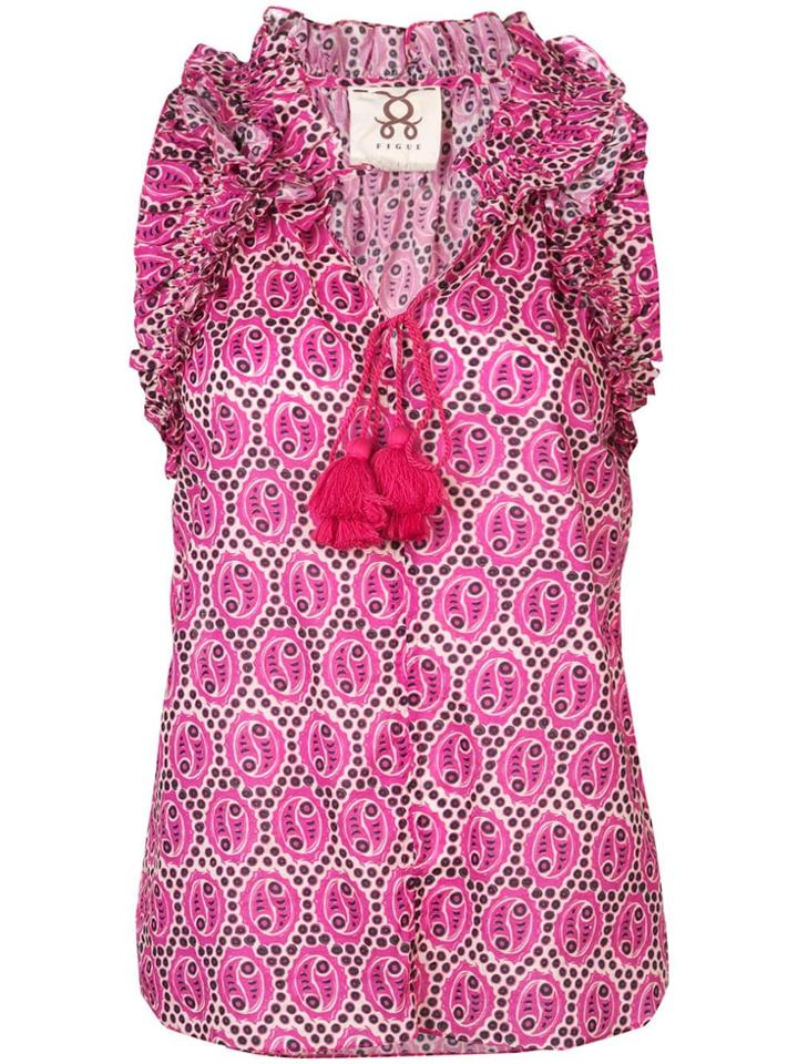 Figue Fabiana Paisley Blouse - Pink