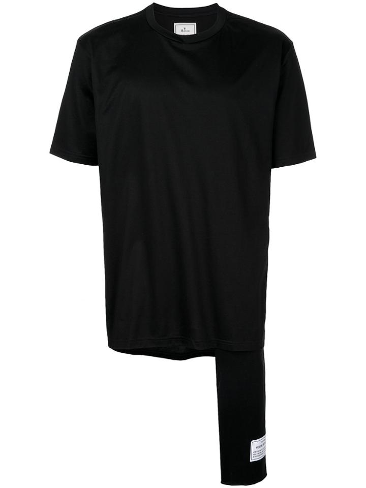 Maison Mihara Yasuhiro Stole Layer T-shirt - Black