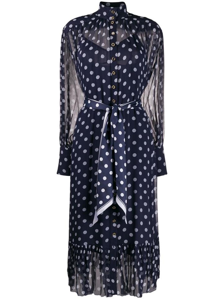 Zimmermann Polka Dot Midi Dress - Purple