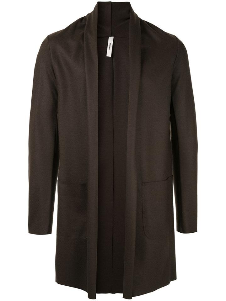 Attachment Open Front Coat - Brown