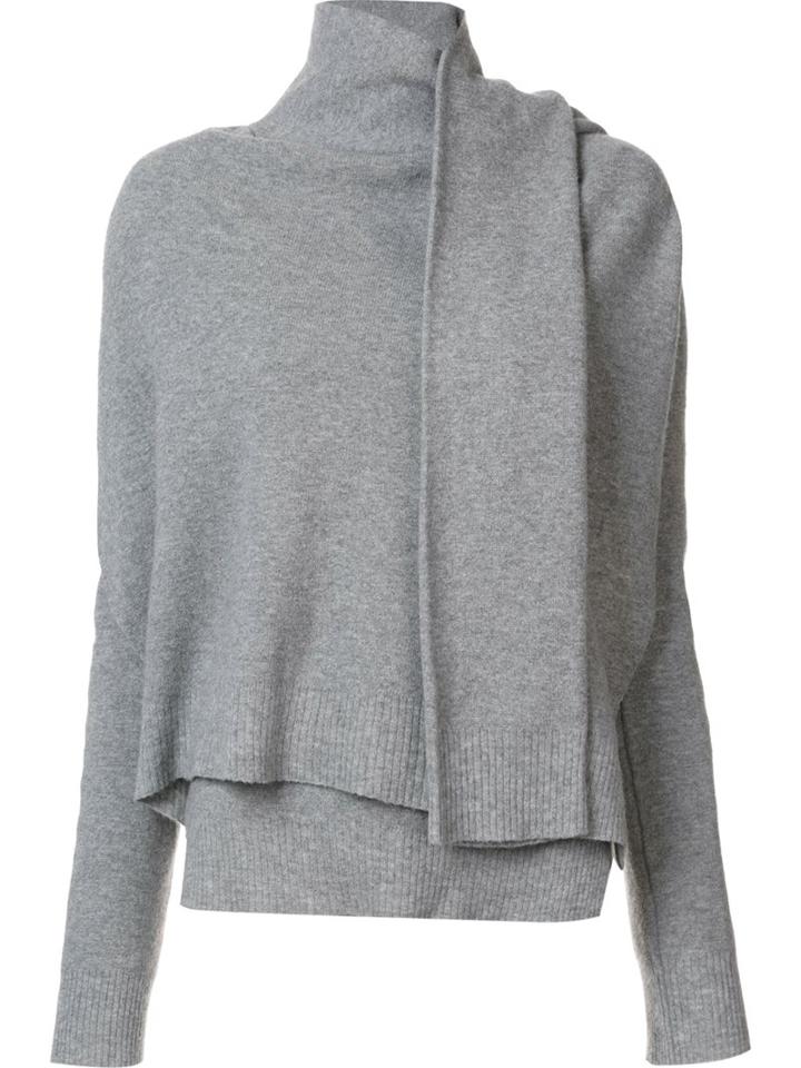 Edun Draped Wrap Sweater, Women's, Size: Small, Grey, Wool/merino