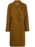 Dusan Wrap Front Coat - Brown