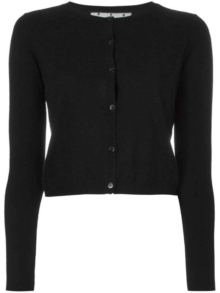 Red Valentino Cropped Cardigan - Black