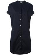 James Perse Plain Shirt Dress, Women's, Size: 3, Blue, Cotton/nylon/spandex/elastane