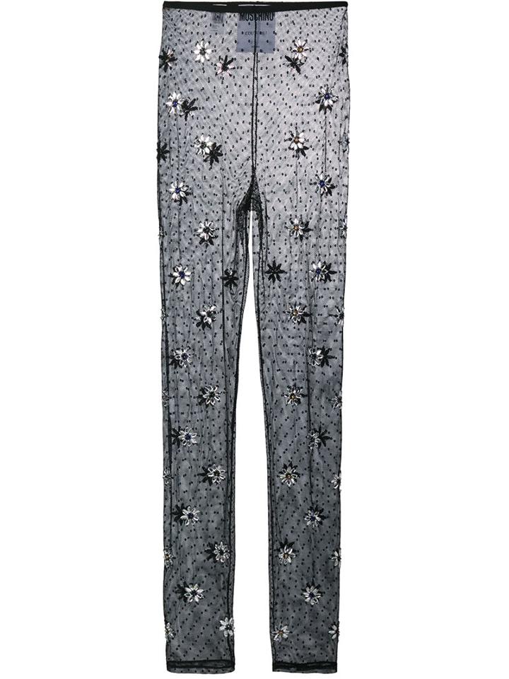 Moschino Crystal Embellished Leggings