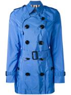 Burberry - Cropped Trench Coat - Women - Polyamide/polyester/nylon - 14, Blue, Polyamide/polyester/nylon