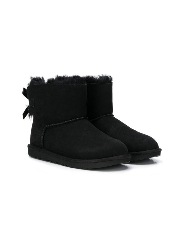 Ugg Australia Kids Teen Mini Bailey Bow Ii Boots - Black