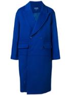 Ader Error Long Double-breasted Coat - Blue