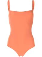 Matteau Square-neck One-piece Swimsuit - Orange