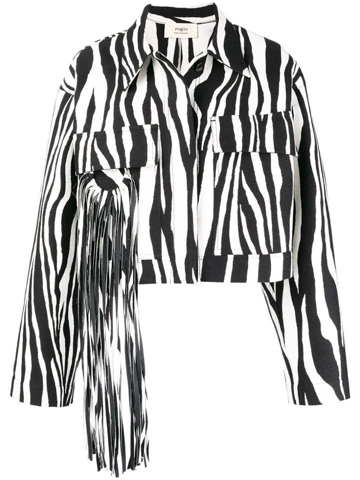 Ports 1961 Animal Print Jacket - Black