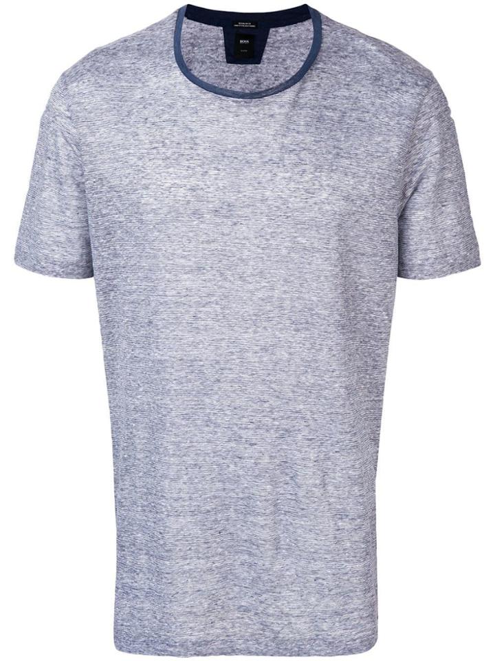 Boss Hugo Boss Contrast Neckline T-shirt - Blue