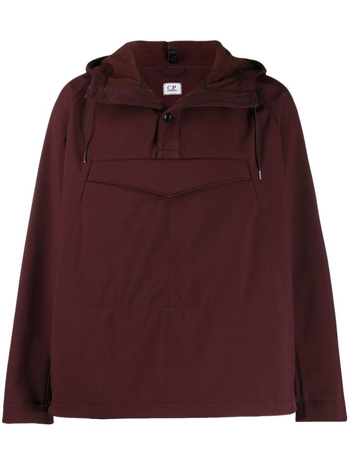 Cp Company Hooded Buttoned Jacket - Brown