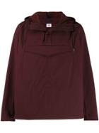 Cp Company Hooded Buttoned Jacket - Brown