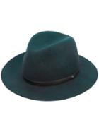 Rag & Bone - Fedora Hat - Women - Wool - S, Women's, Green, Wool