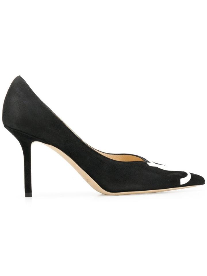 Jimmy Choo Love 85mm Logo Pumps - Black