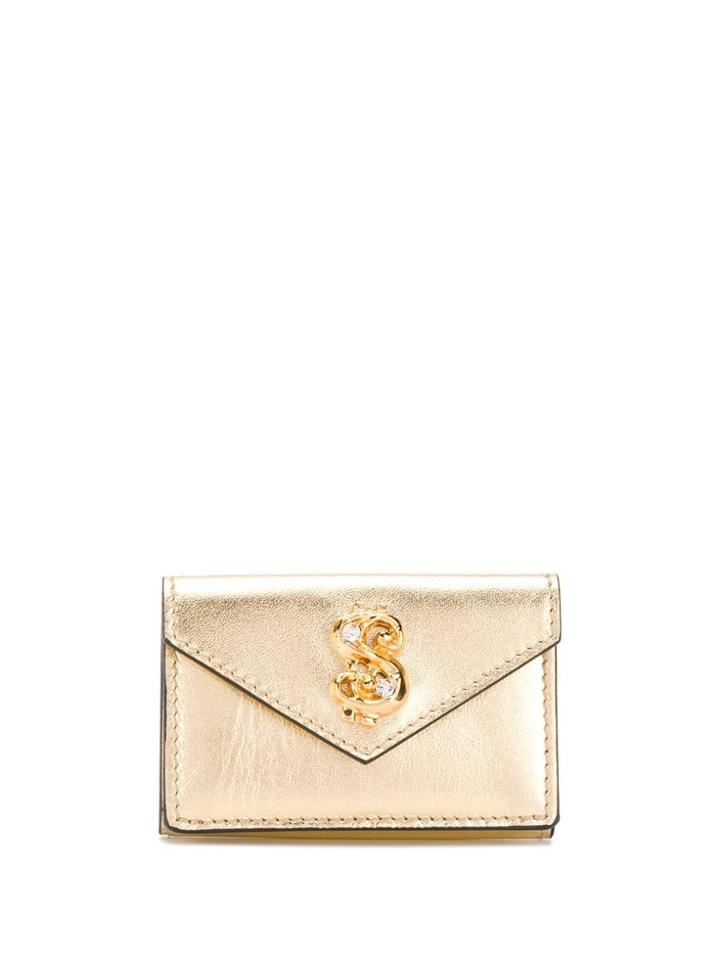 Moschino Dollar Sign Motif Purse - Gold