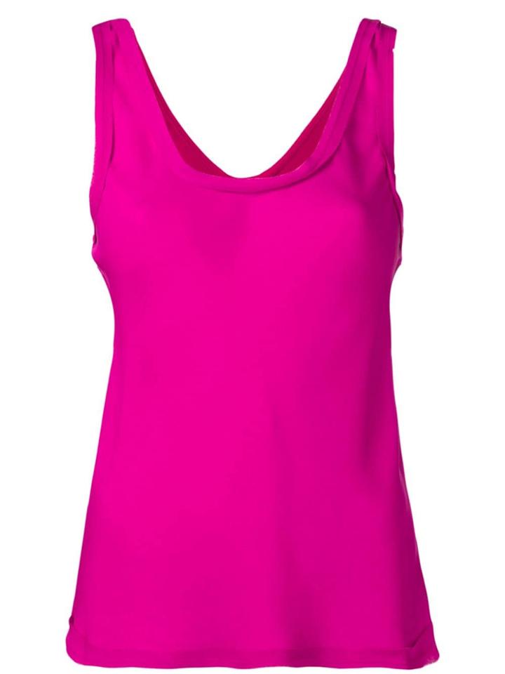 Theory Scoop Neck Vest - Pink