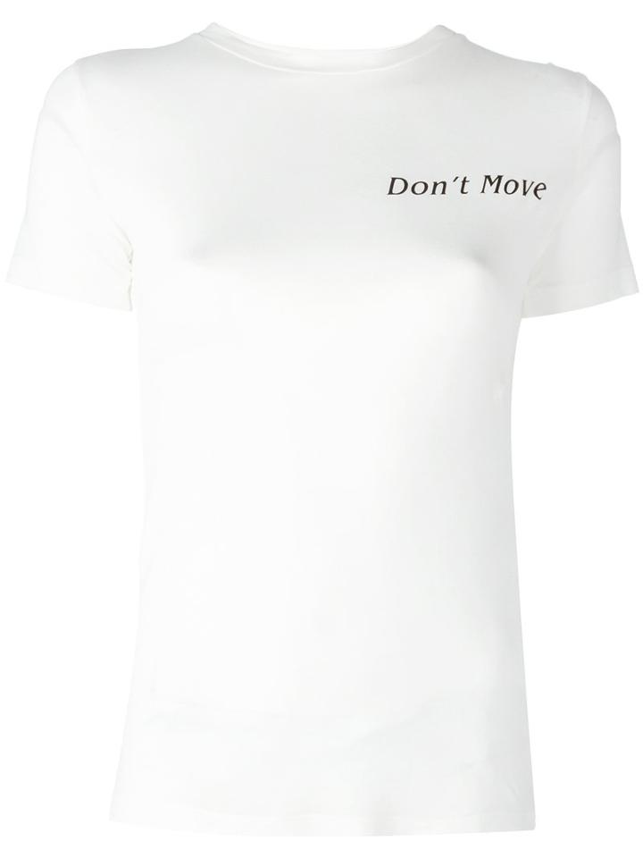 Off-white - Gun Print T-shirt - Women - Micromodal - S, Women's, White, Micromodal