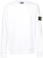 Stone Island Flap Pocket Sweatshirt - White