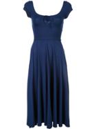 Reformation Flared Day Dress - Blue