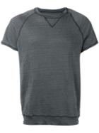Majestic Filatures - Short Sleeve Sweatshirt - Men - Linen/flax/spandex/elastane - Xl, Grey, Linen/flax/spandex/elastane