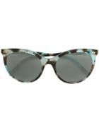 Tiffany & Co. Patterned Cat Eye Sunglasses - Blue