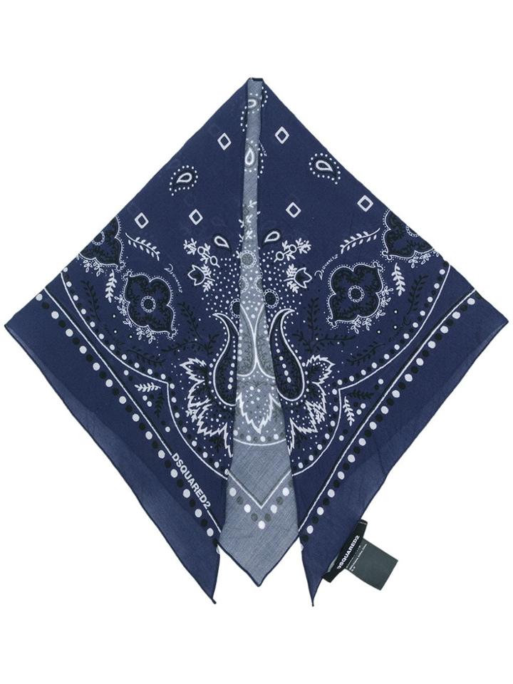Dsquared2 Printed Bandana - Blue
