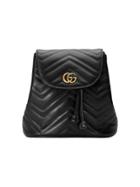 Gucci Black Gg Marmont Matelassé Backpack