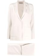 D.exterior Two Piece Skirt Suit - Neutrals