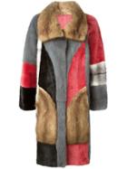 Liska Reversible Fur Coat - Multicolour