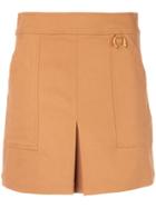 A.l.c. Front Slit Mini Skirt - Brown