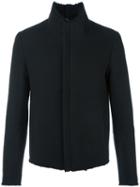 Label Under Construction Short Zip Jacket, Men's, Size: 50, Black, Cotton/polyamide/wool/virgin Wool