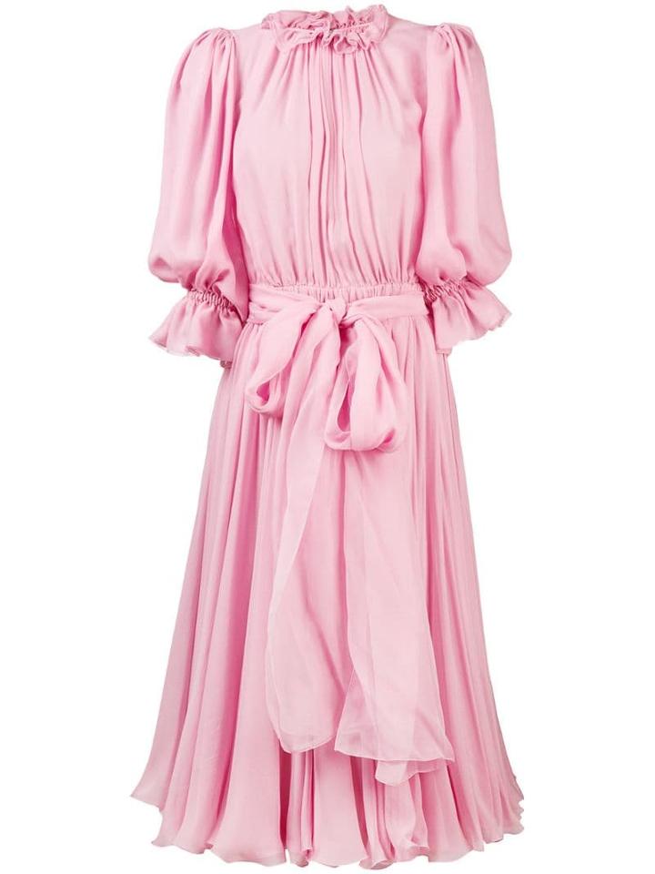 Dolce & Gabbana Tie Waist Dress - Pink