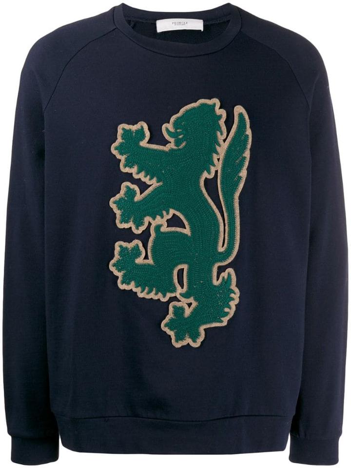 Pringle Of Scotland Lion Emblem Sweatshirt - Blue