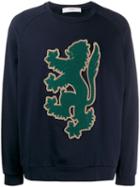Pringle Of Scotland Lion Emblem Sweatshirt - Blue