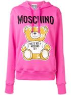 Moschino Sketch Bear Hoodie - Pink