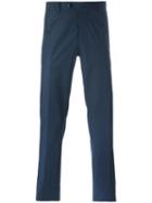 Etro Slim-fit Chinos, Men's, Size: 48, Blue, Cotton/spandex/elastane