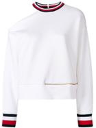 Tommy Hilfiger Gigi Hadid Off Shoulder Sweatshirt - White
