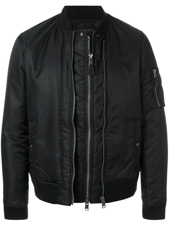 All Saints Classic Bomber Jacket - Blue