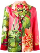 F.r.s For Restless Sleepers Armonia Pyjama-style Jacket, Women's, Size: Large, Pink/purple, Silk