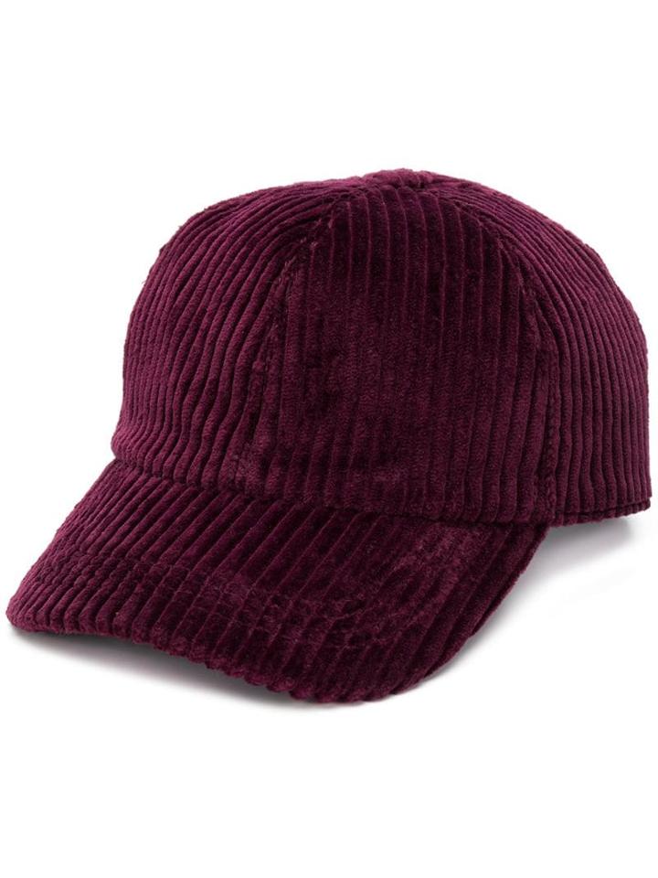 Brunello Cucinelli Corduroy Baseball Cap - Purple