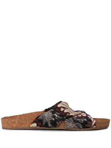 Figue Suki Slide Sandals - Black