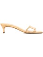 By Far Square Toe Sandals - Gold