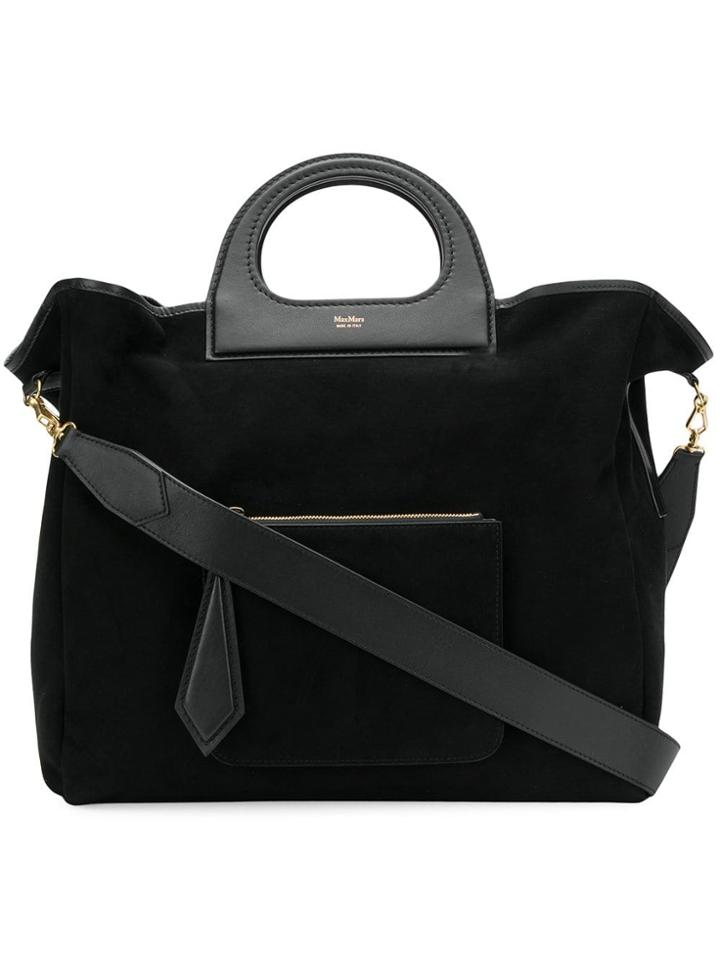 Max Mara Large Reversible Shopper Bag - Black