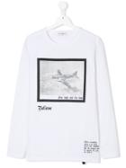 Paolo Pecora Kids Long Sleeve Shirt With Graphic Print - White