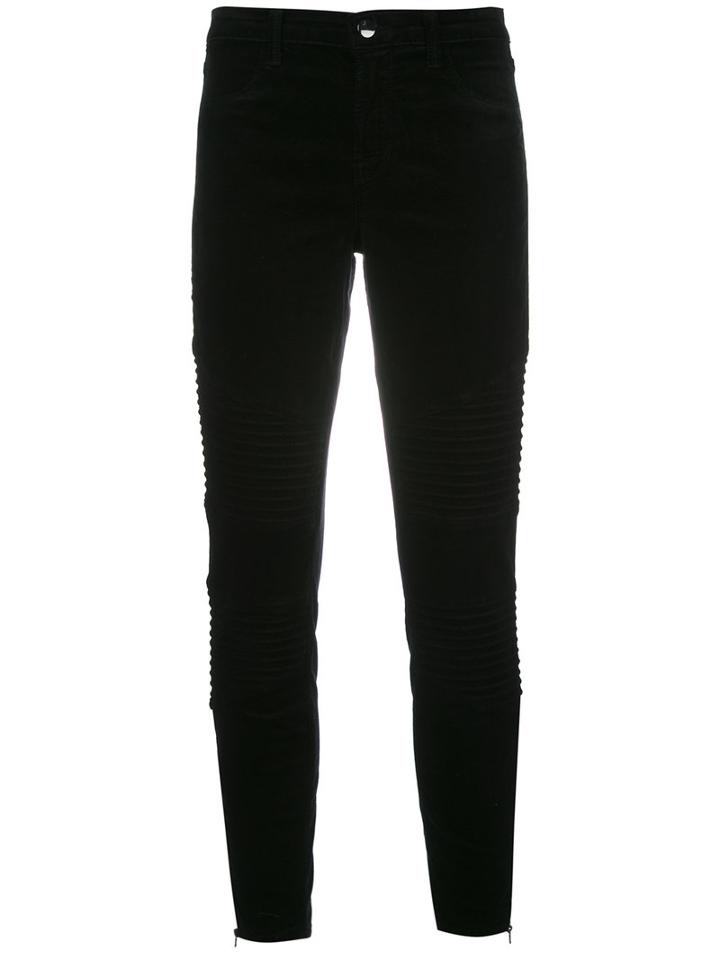 J Brand Velvet Super Skinny Trousers, Women's, Size: 23, Black, Cotton/spandex/elastane/modal/polyurethane