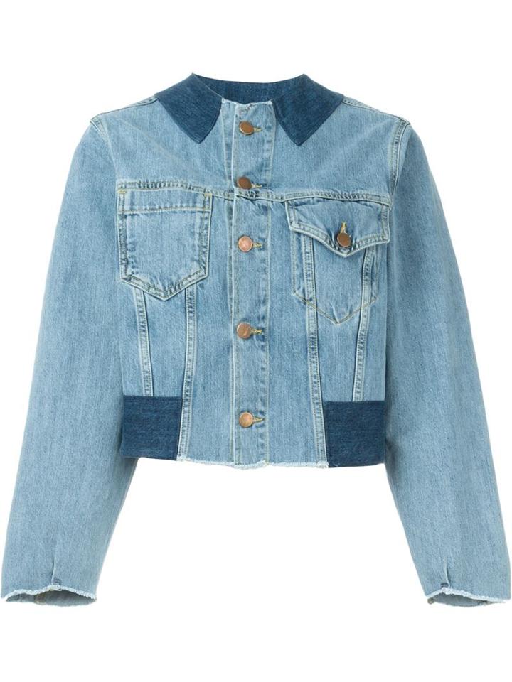 Aries Collarless Denim Jacket
